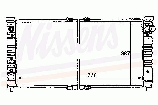 KL6815200A Mazda radiador de esfriamento de motor