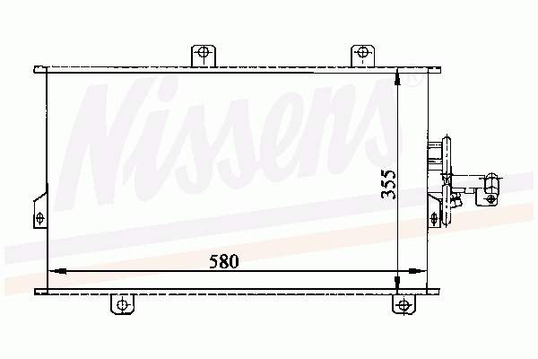 94094 Nissens radiador de aparelho de ar condicionado