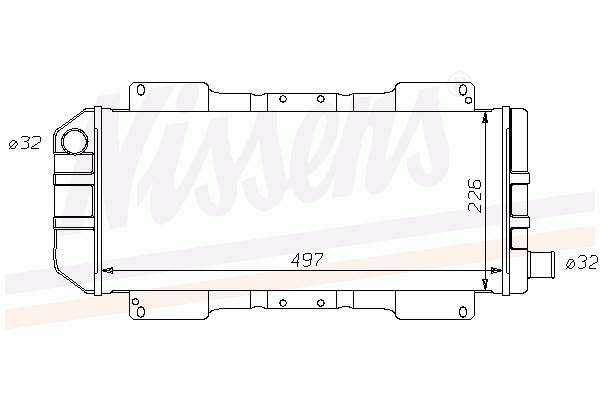 6138595 Ford radiador de esfriamento de motor