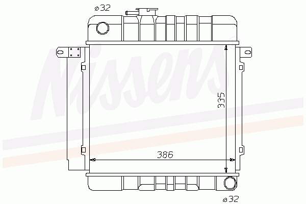 17111150547 BMW radiador de esfriamento de motor