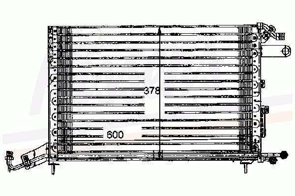 Radiador de aparelho de ar condicionado para Volkswagen Jetta (19E)