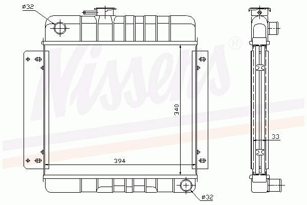 Radiador de esfriamento de motor para BMW 1500-2000 