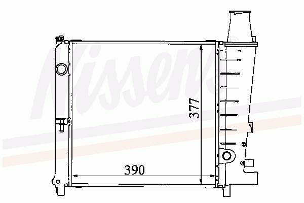 63412 Nissens radiador de esfriamento de motor