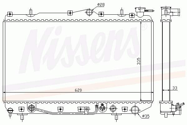 Радиатор 67009 Nissens