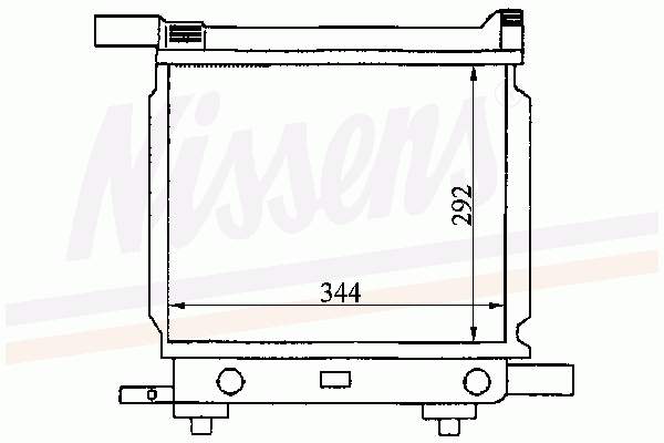 Radiador de esfriamento de motor 62658 Nissens