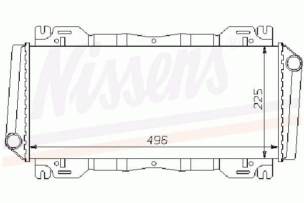 62093 Nissens radiador de esfriamento de motor