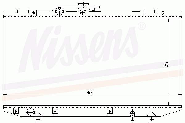 Radiador de esfriamento de motor 64843 Nissens