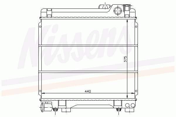 17111177850 BMW radiador de esfriamento de motor