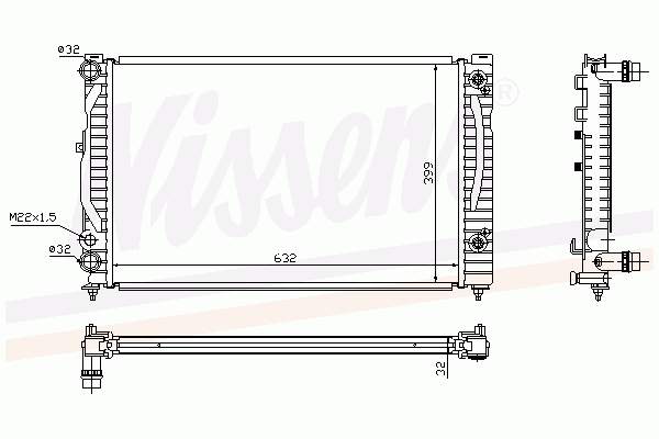 Радиатор 60499A Nissens