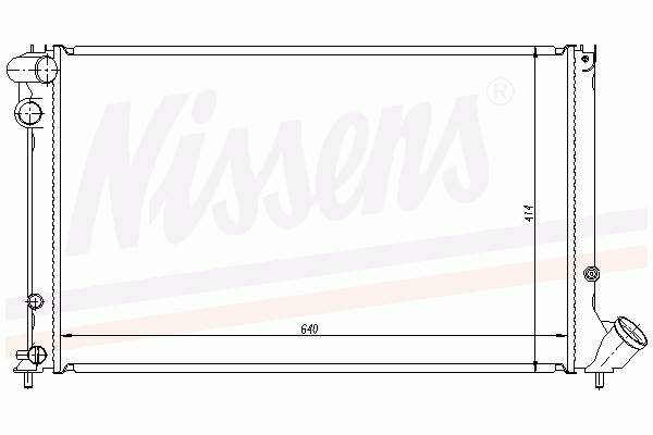 63732A Nissens radiador de esfriamento de motor