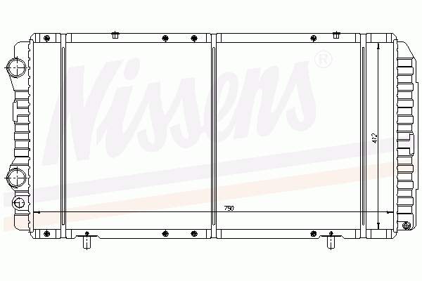 63516 Nissens radiador de esfriamento de motor