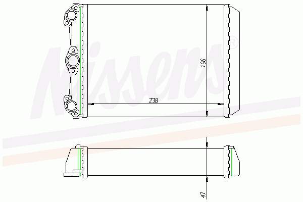 Radiador de forno (de aquecedor) para Mercedes E (T123)