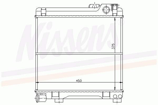 60667 Nissens radiador de esfriamento de motor