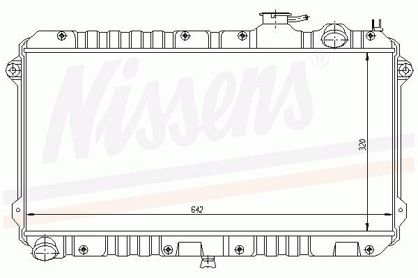 62447 Nissens radiador de esfriamento de motor