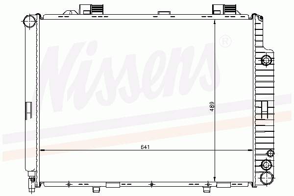 62691A Nissens radiador de esfriamento de motor