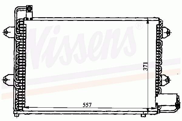 94164 Nissens radiador de aparelho de ar condicionado