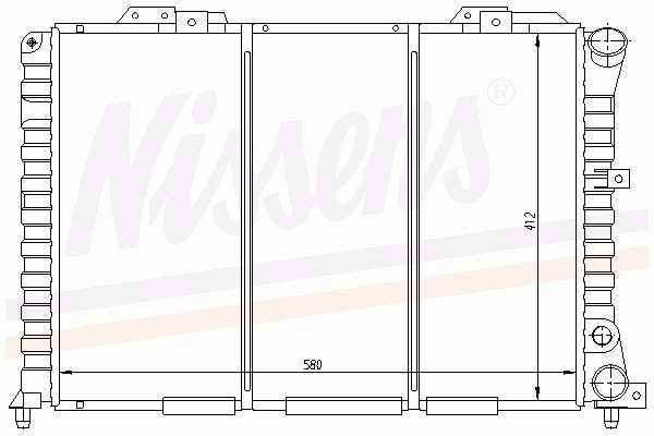 Radiador de esfriamento de motor 60028 Nissens