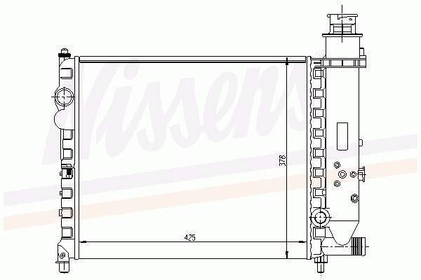 61150 Nissens radiador de esfriamento de motor