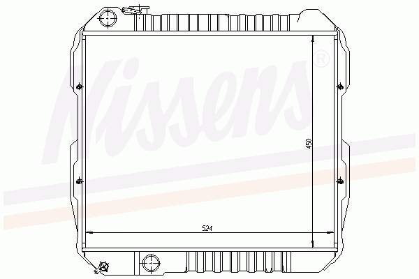 J1640054610 VAG radiador de esfriamento de motor