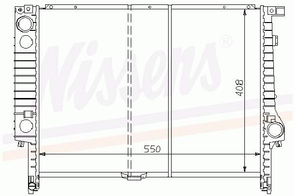 Radiador de esfriamento de motor 60793 Nissens