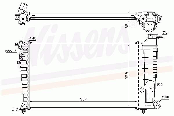 Радиатор 63574 Nissens