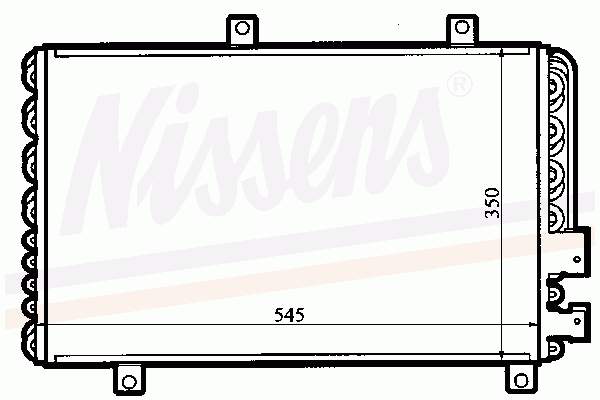 94208 Nissens radiador de aparelho de ar condicionado