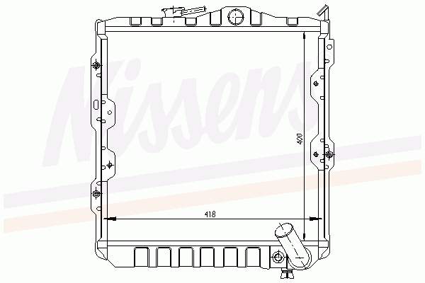 MB356083 Mitsubishi radiador de esfriamento de motor