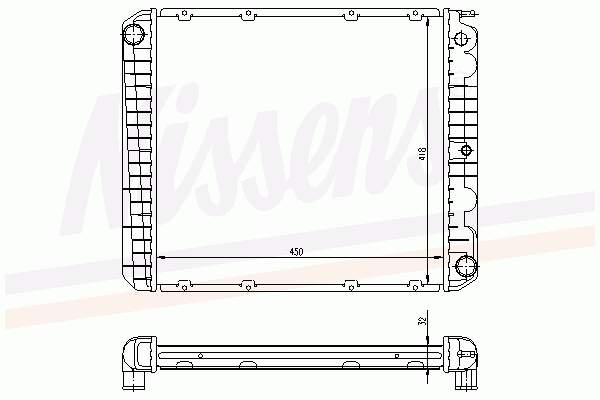 8601334 Volvo radiador de esfriamento de motor