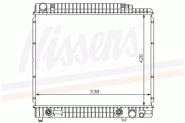 62724A Nissens radiador de esfriamento de motor