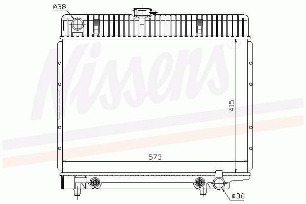 A1235014401 Mercedes radiador de esfriamento de motor