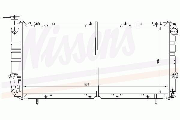 45111GA410 Subaru radiador de esfriamento de motor