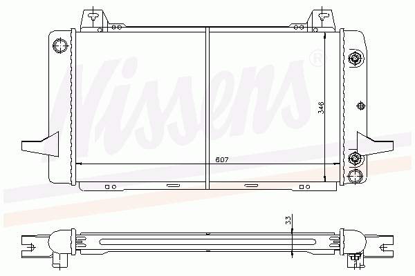 6148514 Ford radiador de esfriamento de motor