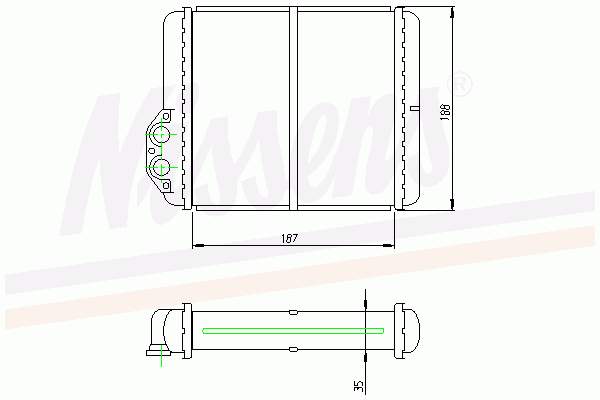 34623595 Volvo radiador de forno (de aquecedor)