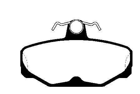 Sapatas do freio traseiras de disco Ford Escort 7 GAL, AAL, ABL