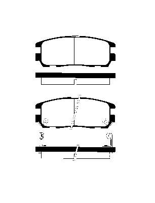 Купить 223620 NK Колодки тормозные задние, дисковые