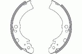 2722396 NK sapatas do freio traseiras de tambor