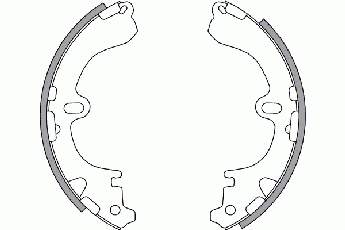 2745501 NK sapatas do freio traseiras de tambor