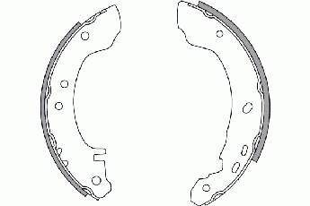 2722531 NK sapatas do freio traseiras de tambor