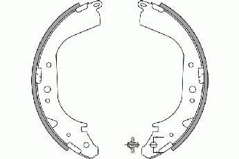 Sapatas do freio traseiras de tambor H56016 Brembo