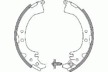 2745569 NK sapatas do freio traseiras de tambor
