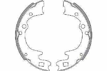 2732604 NK sapatas do freio traseiras de tambor