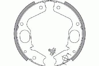 2730645 NK sapatas do freio de estacionamento