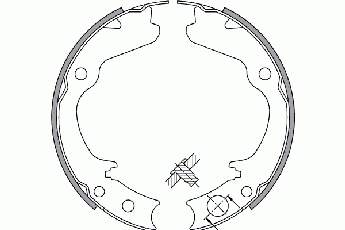 2744646 NK sapatas do freio de estacionamento