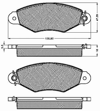 Передние тормозные колодки 10193 Optimal