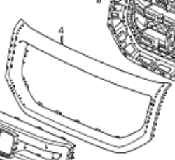 Накладка (рамка) решетки радиатора на Honda Pilot 
