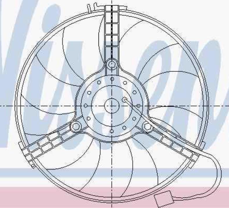 85519 Nissens ventilador elétrico de esfriamento montado (motor + roda de aletas)