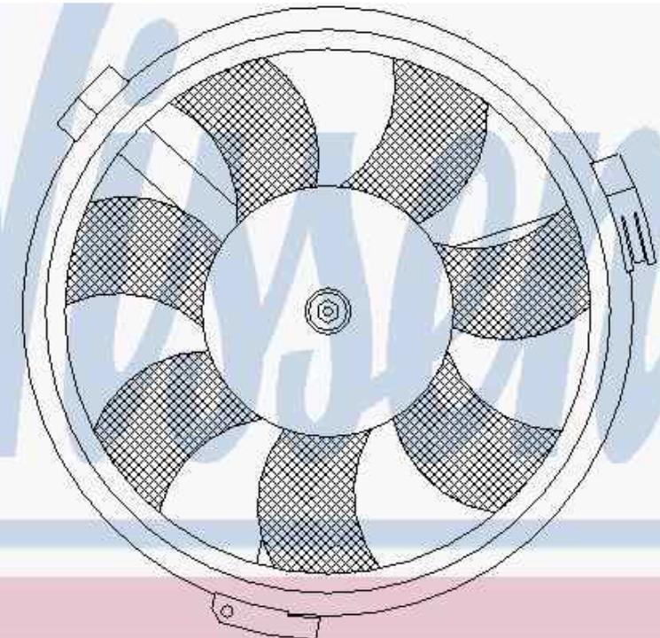 Ventilador elétrico de esfriamento montado (motor + roda de aletas) para Audi A8 (4D2, 4D8)