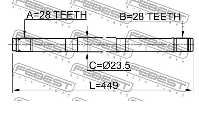 AW1510140 Aywiparts junta homocinética externa dianteira