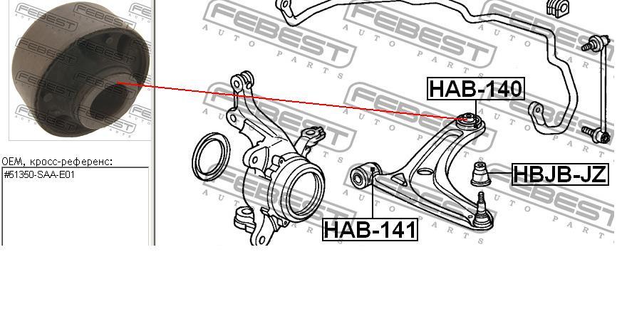 Сайлентблок переднего нижнего рычага NMS5311 NIPPON MOTORS