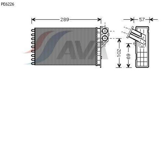 PEA6226 AVA radiador de forno (de aquecedor)